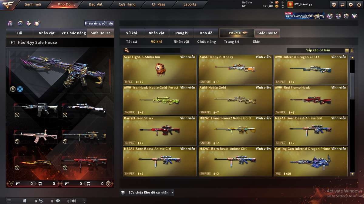 shop acc cf uy tin gia re